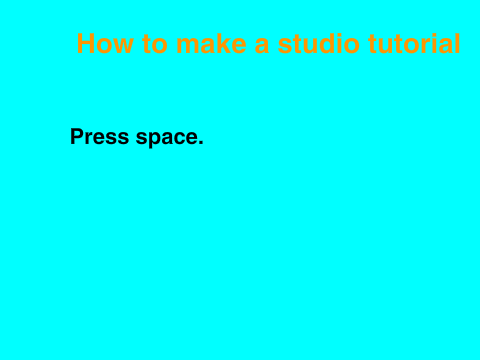 How To Make A Studio