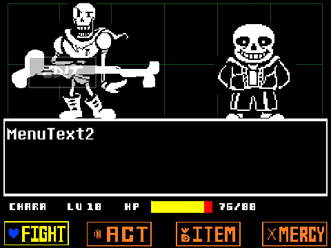 papyrus and sans battle!