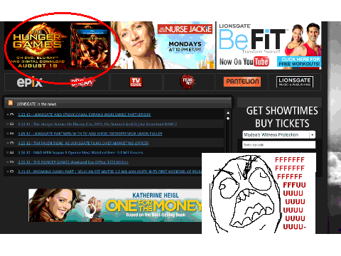 My reaction to The hunger games movie dvd