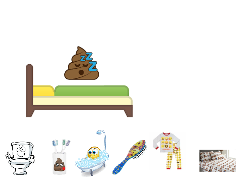 poop getting ready for bed