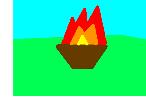 never ending flame (also wavy grass)
