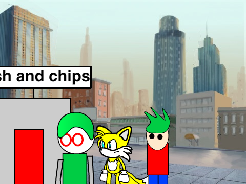 Add youself in the que for the fish and chip shop! remix remix