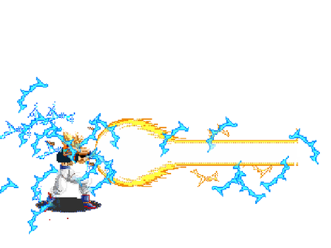 Gogeta Kamehame-Flash Sprite Animation