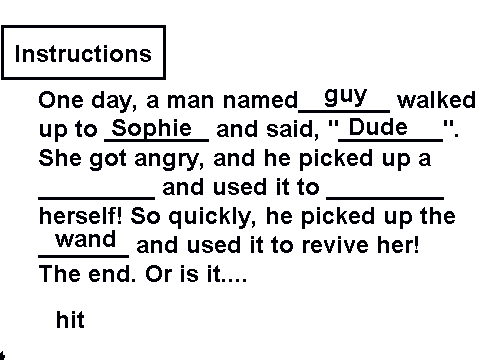 Click and Drag Story