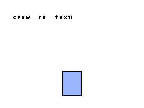 draw to text