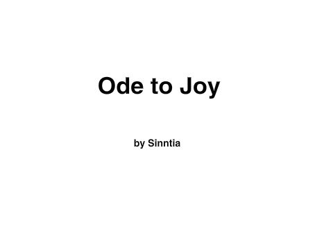 Ode to Joy