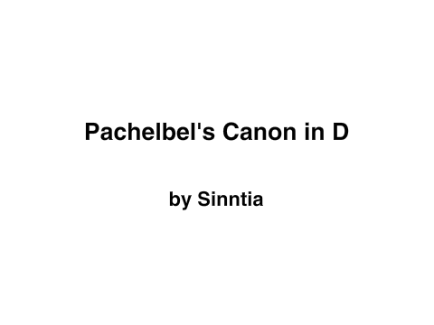 Pachelbel's Canon in D