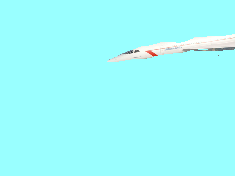Concorde explodes in mid-air