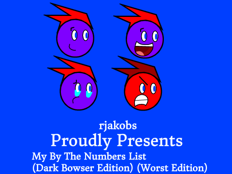 My By The Numbers List (Dark Bowser Editon) (Worst Edition)