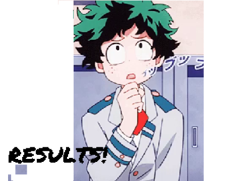  DTA RESULTS! <3