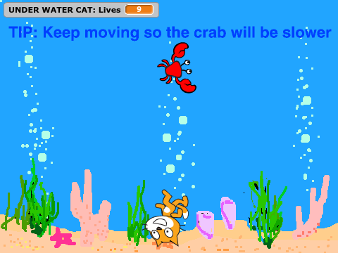 UNDERWATER CAT VS ThreeCRAB