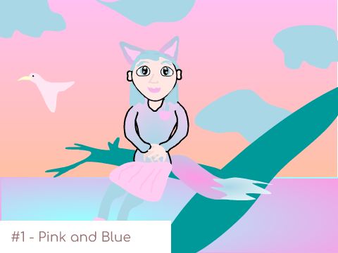 2k Aesthetic Contest || ♡ entry pink/blue-lemon-mint