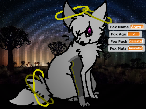 Fox Coloring Contest entry