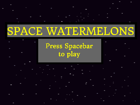 COIS 1010 Fall 2018 - Space Watermelons
