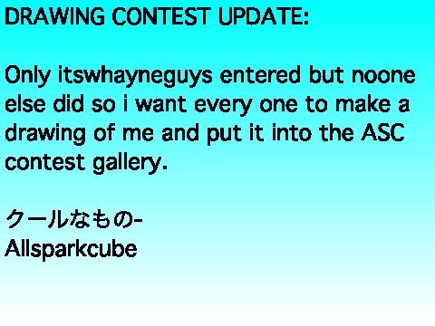 Drawing contest update