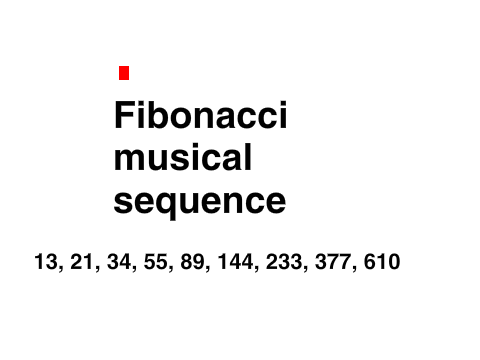 Fibonacci musical sequence based on scale degrees