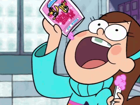 Me eating candy XD