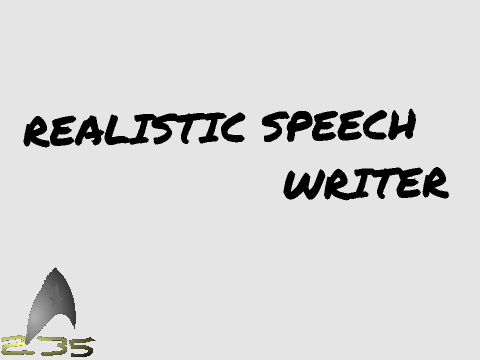 Realistic Speech Writer
