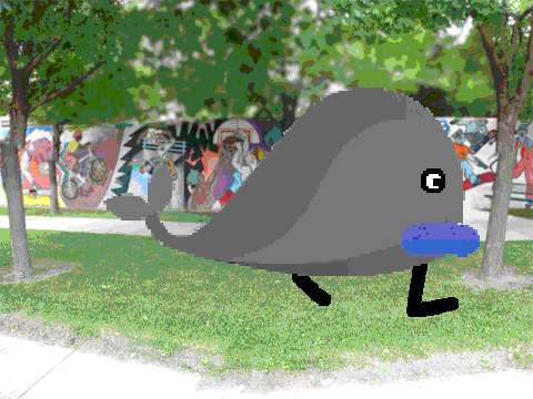 Walking whale