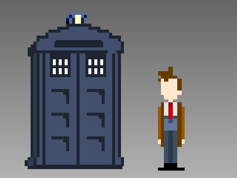 Dr. Who pixel art (Interactive)