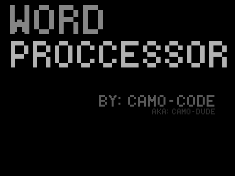 Word Proccessor