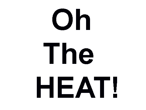 It is very hot at my house!