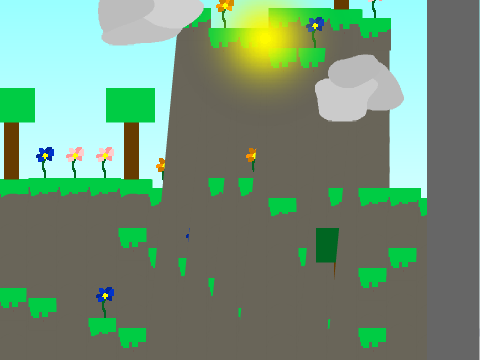 Line To Landscape Drawn! :(Cave and Clouds!):