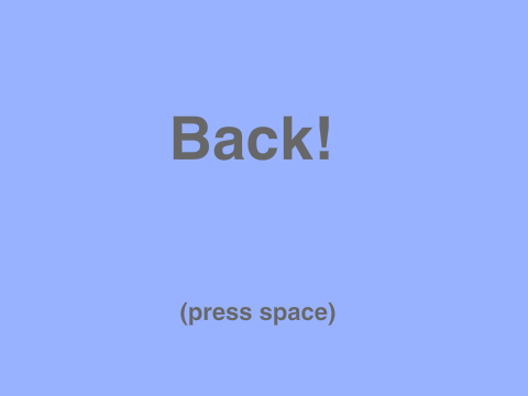 Back!