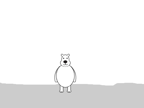 just a polar bear