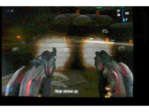 I shoot in circles to unfitting music