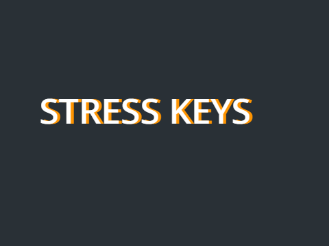 Stress keys