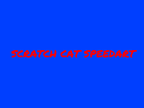 Scratch cat speedart