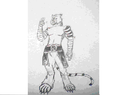 Tigerman Anthro Drawing