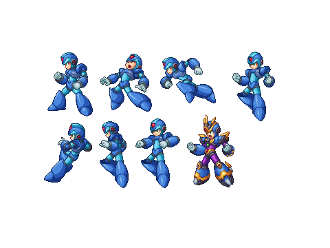 Megaman X Project X Zone Sprites