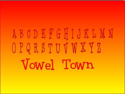 Vowel Town