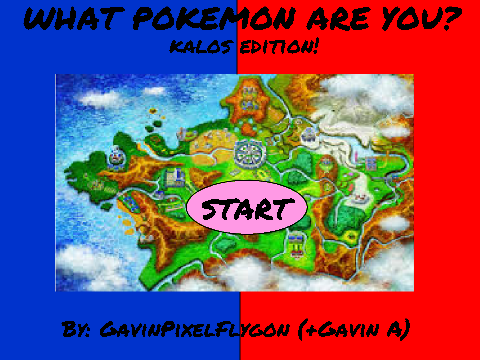 What Pokemon Are You? Kalos Edition! V 1.2
