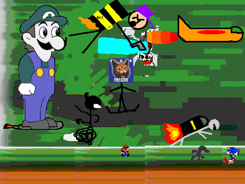 add yourself running really fast from weegee