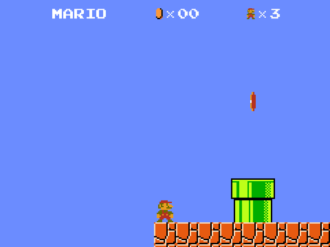 Super Mario Bros but the enemies are invisible.