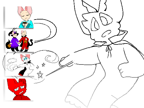 ☁ ☂Free fall/halloween lineart☂☁  remix