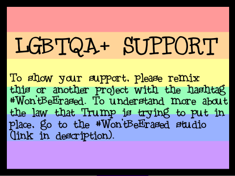 #Won'tBeErased~ Show Support