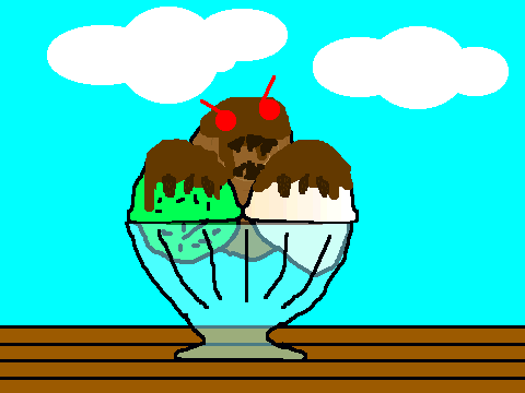 Ice Cream Coloring Contest entry