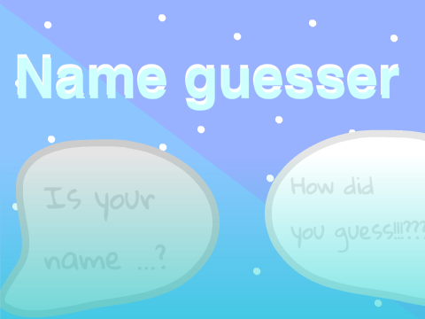 ✨ Name guesser ✨