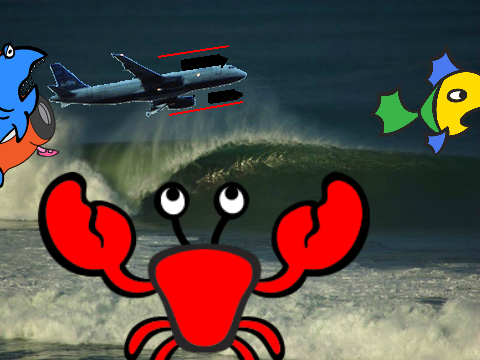 food chain attack of the crab