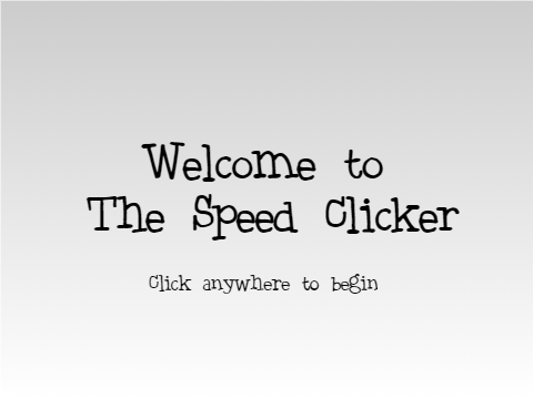 The Speed Clicker Redux (0.1.0)
