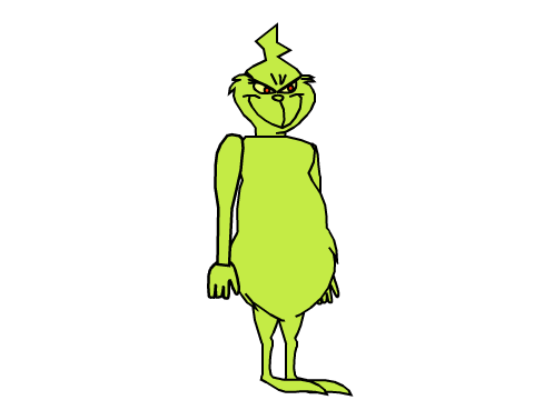 The Grinch But Without The Coat And The Hat That Made Him Look Like Saint Nick