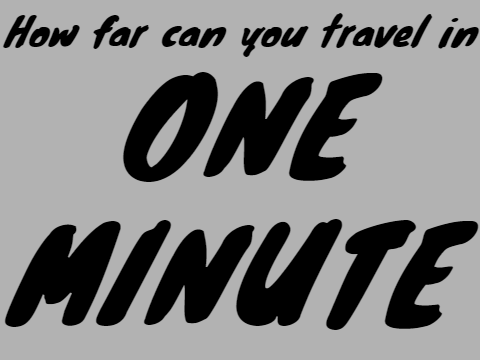 How Far Can You Travel in One Minute?