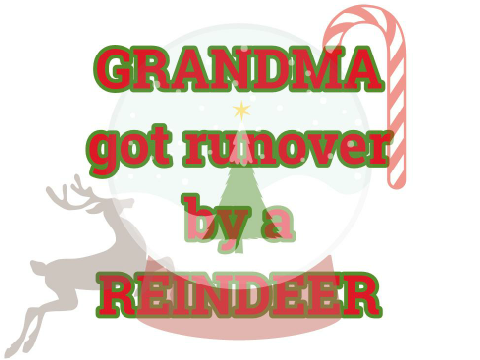 grandma got runover by a reindeer animation