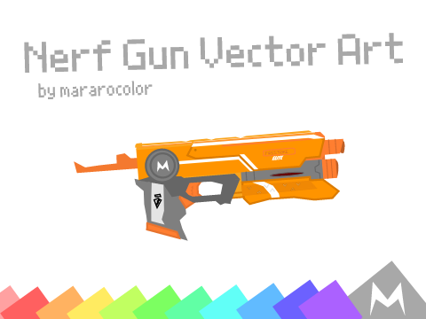 Nerf Gun Vector Art