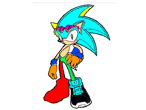 Sonic Free Rider Pose Colouring Contest