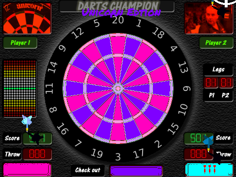 Darts Champion Unicorn Edtion